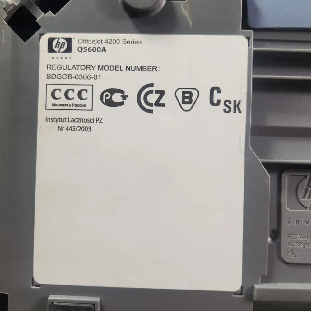 HP 4215 Officejet All In One Q5500A Printer Fax Scanner Copier Power Tested